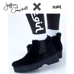 X-girl×JEFFREY CAMPBELL ボアブーツのサムネイル