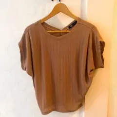 【JET LOS ANGELES】バックVネック リブドルマントップス Lサイズ