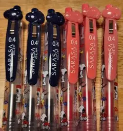 スヌーピー SARASAClip ボールペン ６本セット