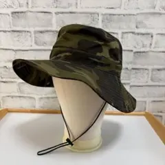 【美品】CLOSSHI　カモフラ　サファリハット　バケットハット　アウトドア