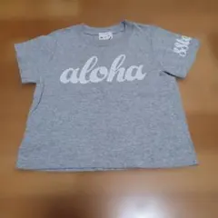 aloha ロゴ Tシャツ グレーのサムネイル
