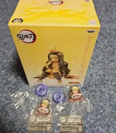 鬼滅の刃 竈門ねずこフィギュア～戯典～セピアカラーver.&すわらせ隊6