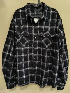 Thug Club オールオーバー プリントチェック柄 長袖シャツ