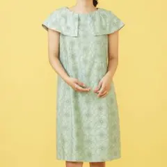 【未使用】 ホコモモラ 2way シャンタン刺繍スリーブ付き ワンピース ドレスのサムネイル