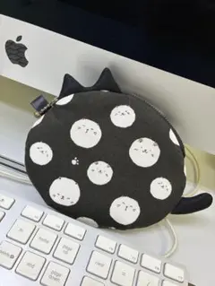 ハンドメイドまあるいポーチ猫