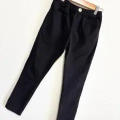 黒 スリムフィット 長ズボン 140