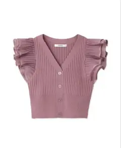 snidel フリルニットトップス