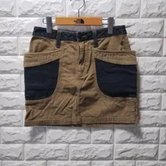 GOHEMP ヘンプ混 デニムxコーデュロイスカート キャンプ アウトドア