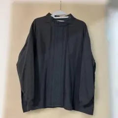 サマンサモスモス、レース付き黒長袖ブラウス