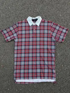POLO SPORT USA製 チェック柄ポロシャツ M
