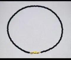 ブラックオニキス　ネックレス　ビーズネックレスのサムネイル
