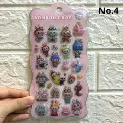 ラブブボンボンドロップシール ぷっくりシール 立体シールNo.4❗️残り1枚❗️