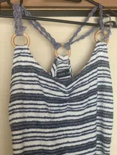 ボーダーキャミワンピ