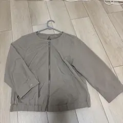 【最終値下げ】ノーカラージャケット Mサイズ ベージュ