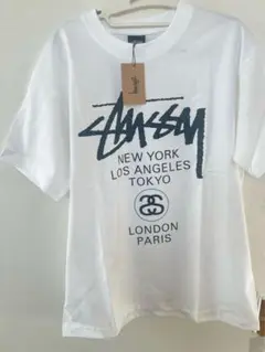 Stussy グラフィックプリント Tシャツ ホワイト　Mサイズ