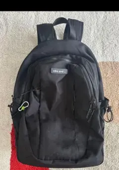 niko and .. ブラックリュック　8ポケットデイパック