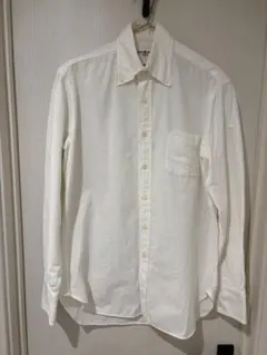 the crooked tailor 白シャツ　44 ハンドメイドライン the crooked tailor 白シャツ 44 ハンドメイドライン - メルカリ