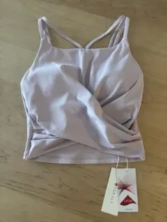 【新品】ショートクロスキャミSサイズ　ライラックピンク