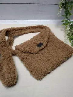 ポシェット　サコッシュ　手編み　ハンドメイド