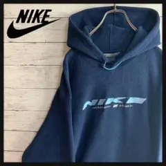 【最高デザイン】ナイキ センタービッグロゴ刺繍入りゆるだぼパーカー 入手困難