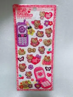 ハローキティ 平成はっぴーフォン シール サンリオ 日焼けキティ