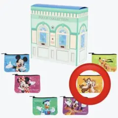ディズニー パークチケット柄　ポーチ　チップとデール