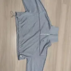 グレー クロップド トレーナー