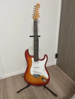 レッド エレキギター シングルコイル Greco stratocaster - メルカリ