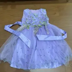 薄紫色の子供用フォーマルドレス 120