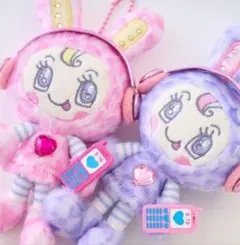 ベリエちゃん　2点セット　パープル　ピンク　レオパードぬいぐるみチャーム