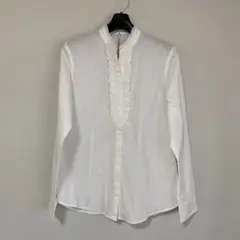 【新品/未使用】組曲 クミキョク 3 ブラウス ストレッチ 白 ホワイト DMW