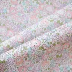 リバティ35.ミシェル お花柄 タナローン はぎれ布 生地 ピンク