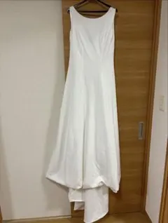 前撮り　ウェディングドレス　ワンピース