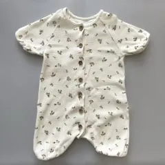 peekaboo 18m 80cm ベビー花柄ロンパース アイボリー韓国子ども服のサムネイル