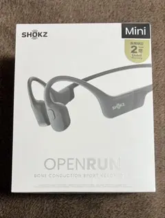 Shokz OpenRun 新品、未使用未開封、ブラック Shokz OpenRun Mini Black ショックス 黒 骨伝導イヤホン ワイヤレス