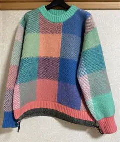 Sacai 22AW Plaid Knit Pullover サイズ1のサムネイル