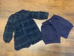 無印良品　長袖チュニックと短パン100