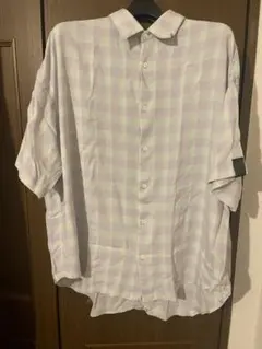 エヌハリウッド チェックシャツ ペールトーン