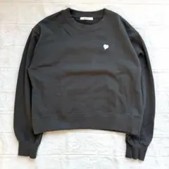 DISCOAT ディスコート　ハート刺繍スウェット長袖トレーナー　web限定品