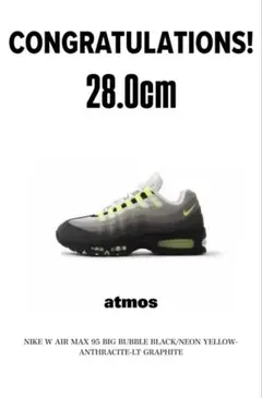 NIKE WMNS AIR MAX 95 BIG BUBBLE 28.0cm