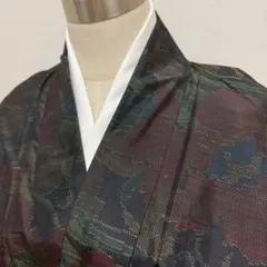 KN5273 大島紬 身丈163cm 着物 正絹