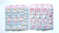 サンリオ ジュエルマシュマロステッカーズ シナモロール 6枚セット ぷっくりのサムネイル