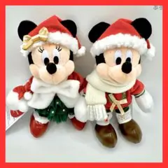 ミッキー ミニー クリスマス ぬいぐるみバッジ 2025 即日発送