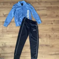 adidas ジャージセット 140cm 水色✖️紺