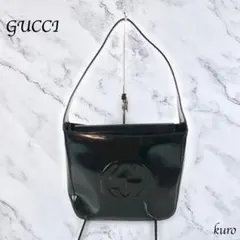 最終お値下げ美品ビンテージグッチ GUCCI ハンドバッグGG ロゴ 黒エナメル 2025年最新】グッチ エナメル バッグの人気アイテム - メルカリ