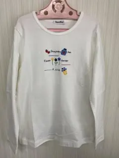 ファミリア　長袖カットソー ホワイト140センチ