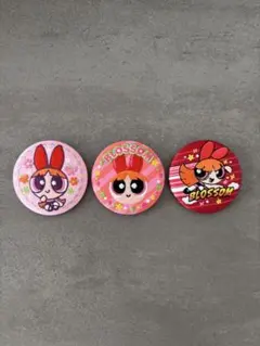 パワーパフガールズ 刺繍缶バッジ ブロッサム