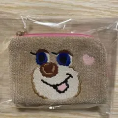 新品　ラブラリーバイフェイラー　ドアップテディガール　L字ファスナーポーチ