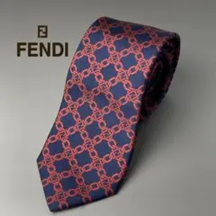 ネクタイ ブランド FENDI フェンディ 総柄 リング ハイブランド