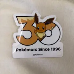 ポケモン 韓国限定 30周年 ステッカー イーブイ